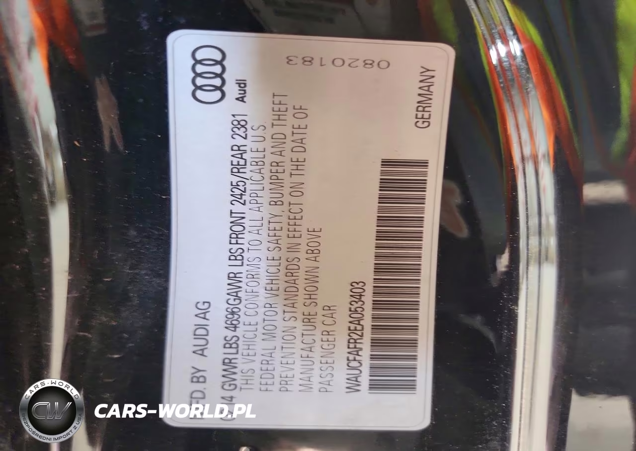 2014 Audi A5 Premium VIN:WAUCFAFR2EA053403 - 12
