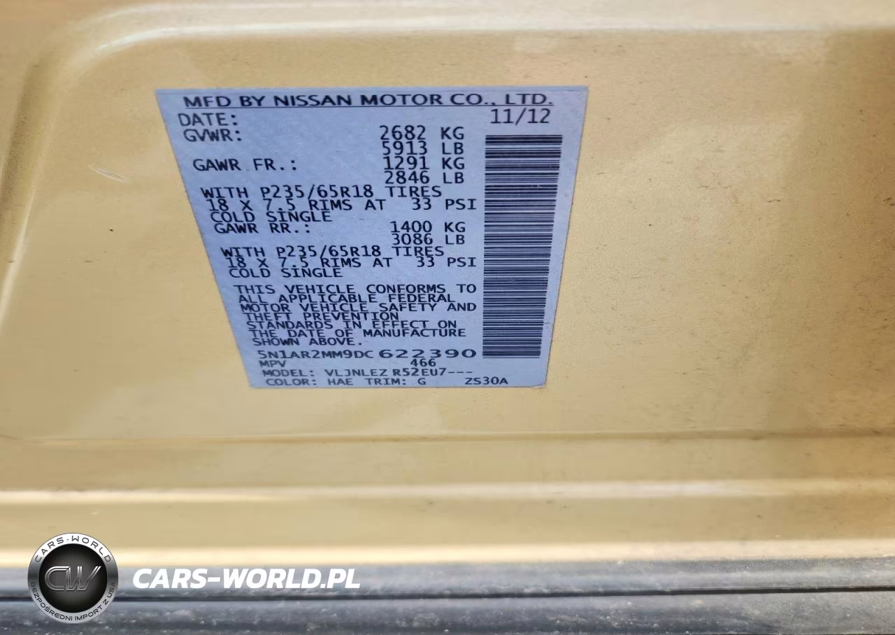 2013 Nissan Pathfinder S VIN:5N1AR2MM9DC622390 - 13