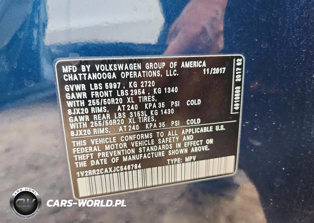 2018 Volkswagen Atlas Sel VIN:1V2RR2CAXJC546784 - 13
