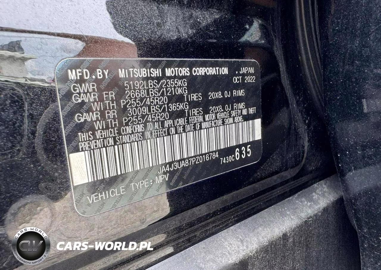 2023 Mitsubishi Outlander Se VIN:JA4J3UA87PZ016784 - 10