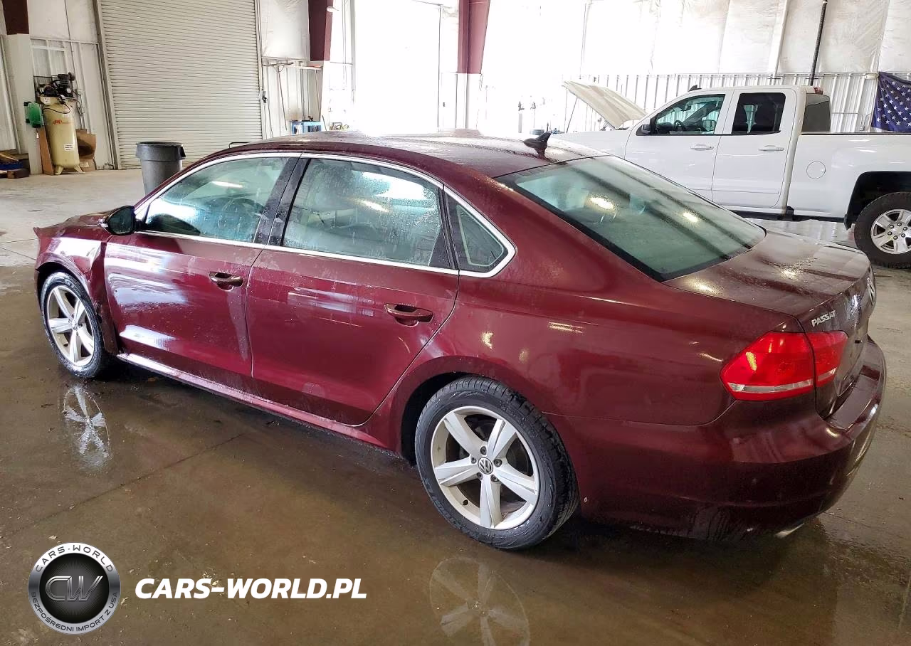 2012 Volkswagen Passat Se VIN:1VWBH7A39CC036370 - 2