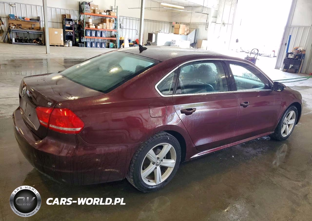 2012 Volkswagen Passat Se VIN:1VWBH7A39CC036370 - 3