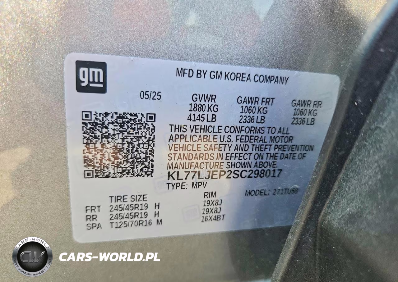 2025 Chevrolet Trax 2Rs VIN:KL77LJEP2SC298017 - 13