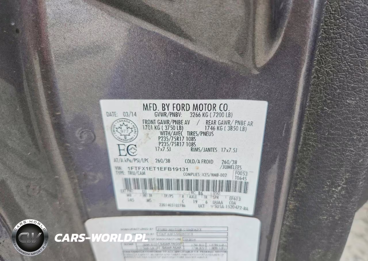 2014 Ford F150 Super Cab VIN:1FTFX1ET1EFB19131 - 12