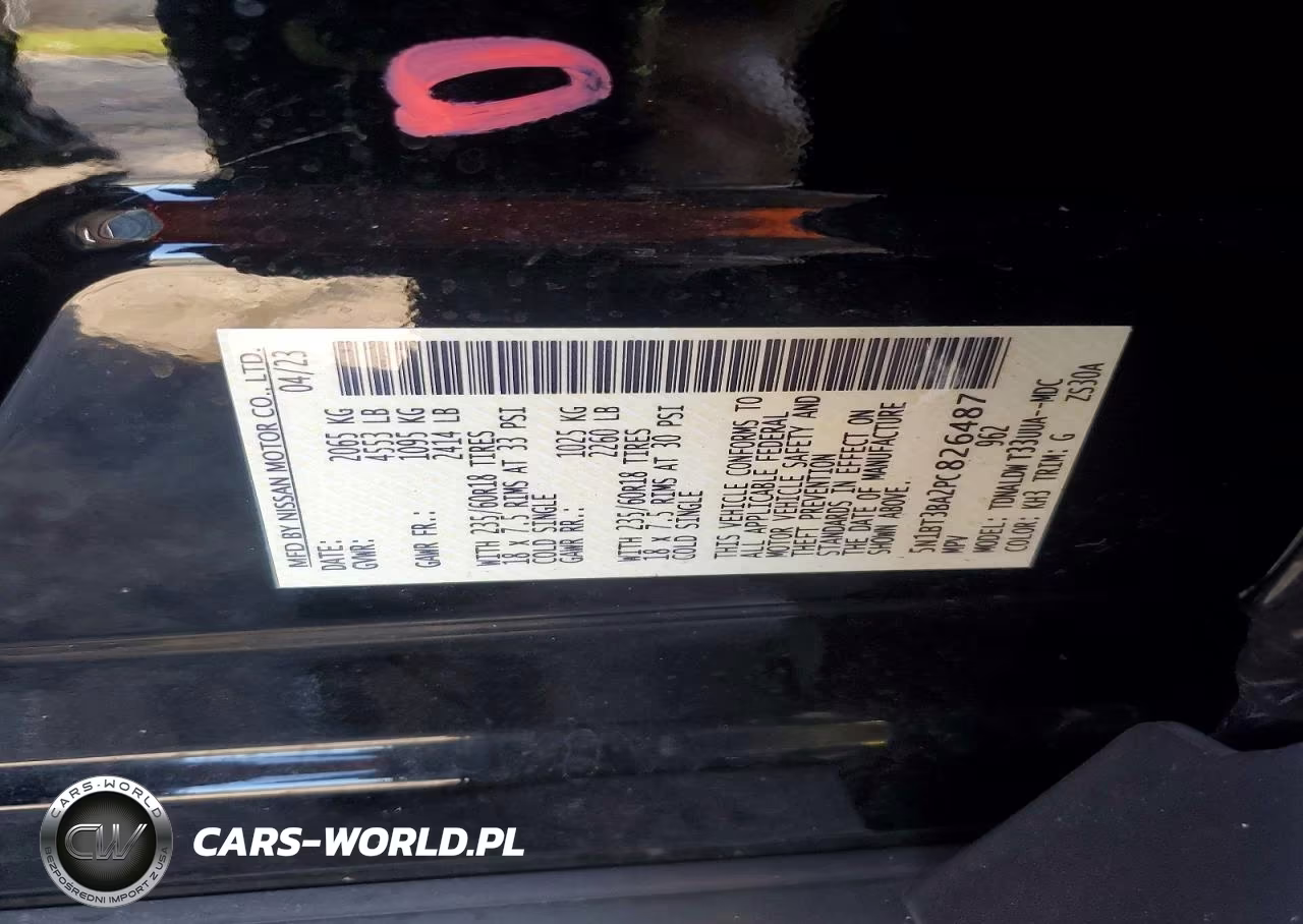 2023 Nissan Rogue Sv VIN:5N1BT3BA2PC826487 - 13