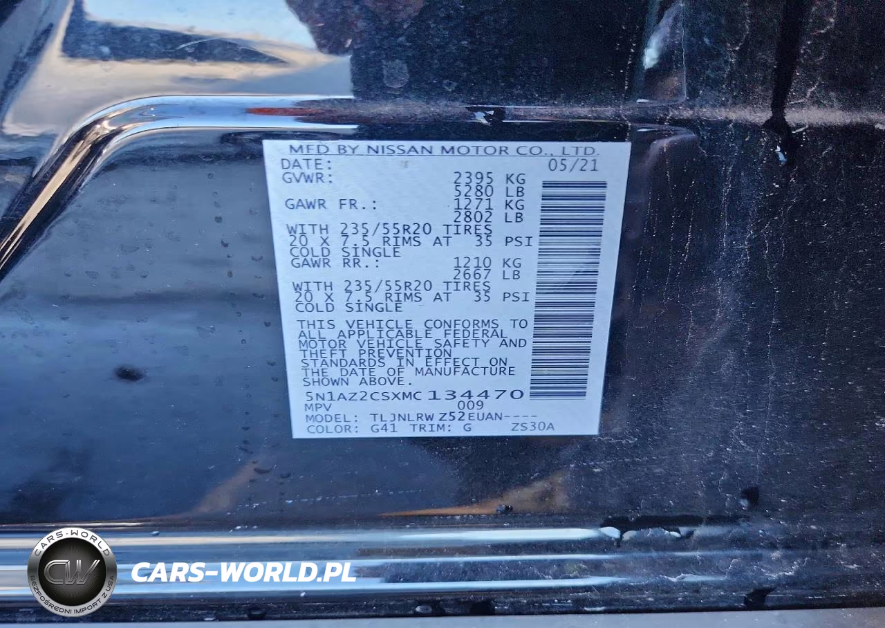 2021 Nissan Murano Sl VIN:5N1AZ2CSXMC134470 - 13