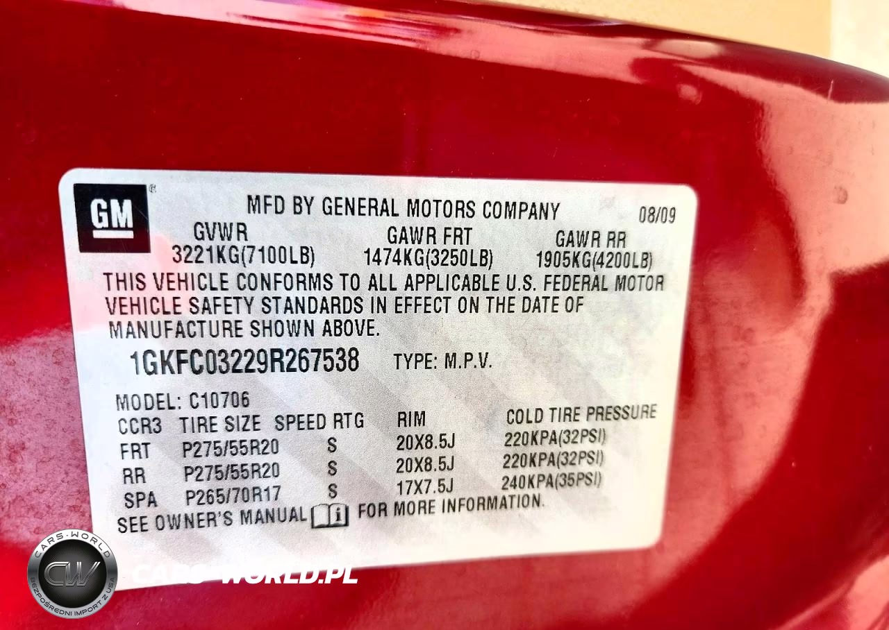 2009 GMC Yukon Denali VIN:1GKFC03229R267538 - 13