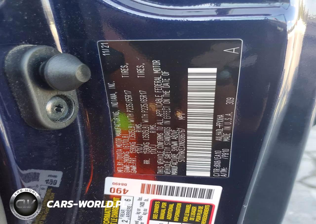 2022 Toyota Sienna Xle VIN:5TDYRKECXNS086767 - 12