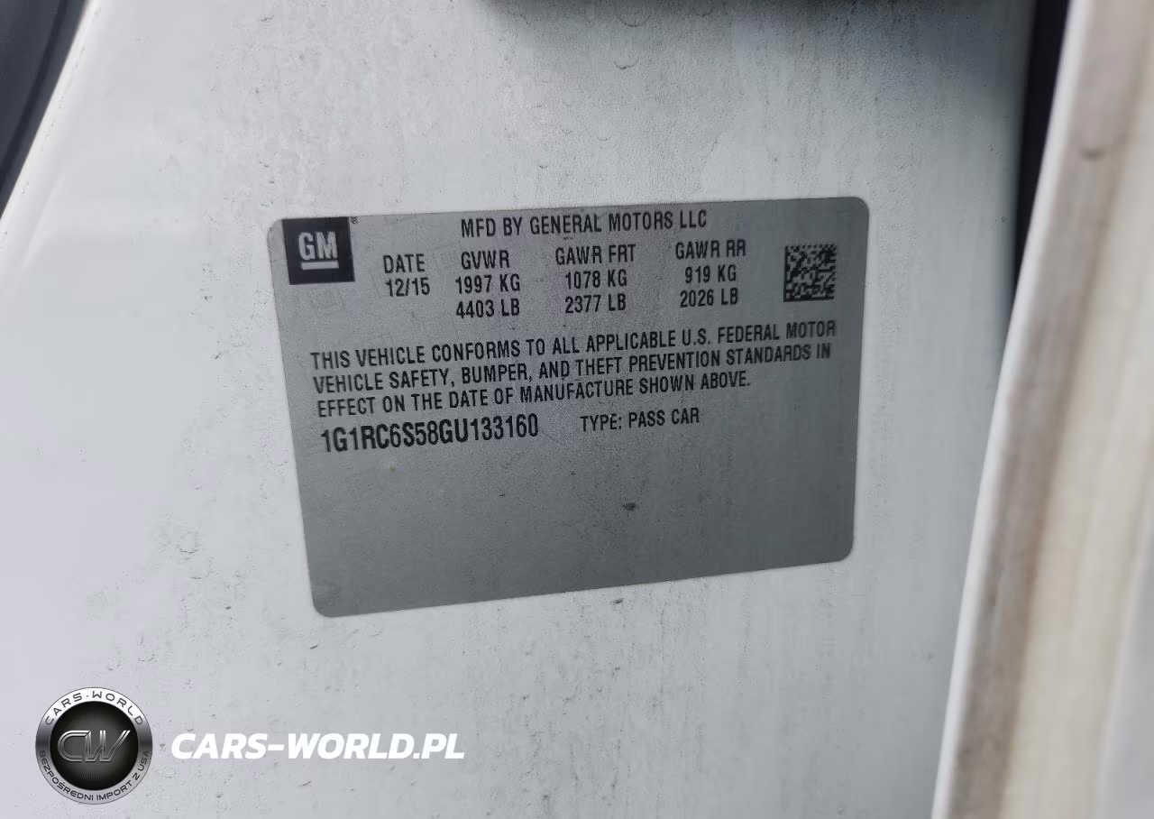 2016 Chevrolet Volt Lt VIN:1G1RC6S58GU133160 - 12