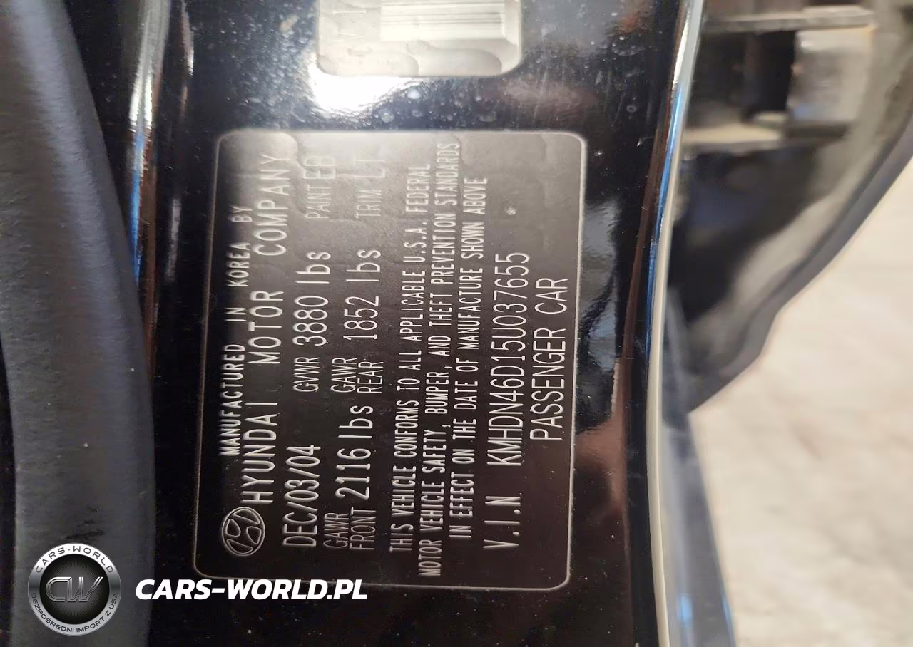 2005 Hyundai Elantra Gls VIN:KMHDN46D15U037655 - 12