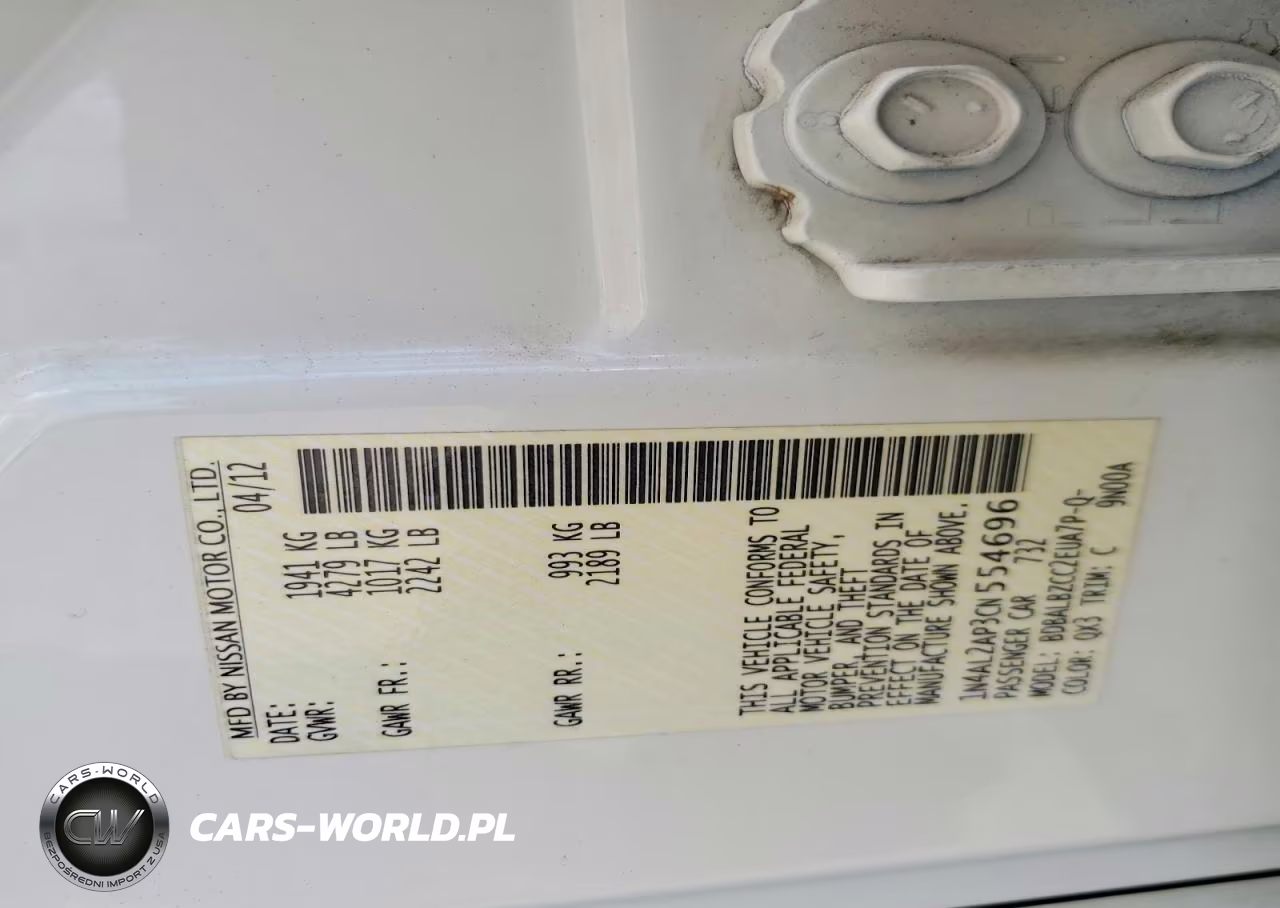 2012 Nissan Altima 2.5 VIN:1N4AL2AP3CN554696 - 12