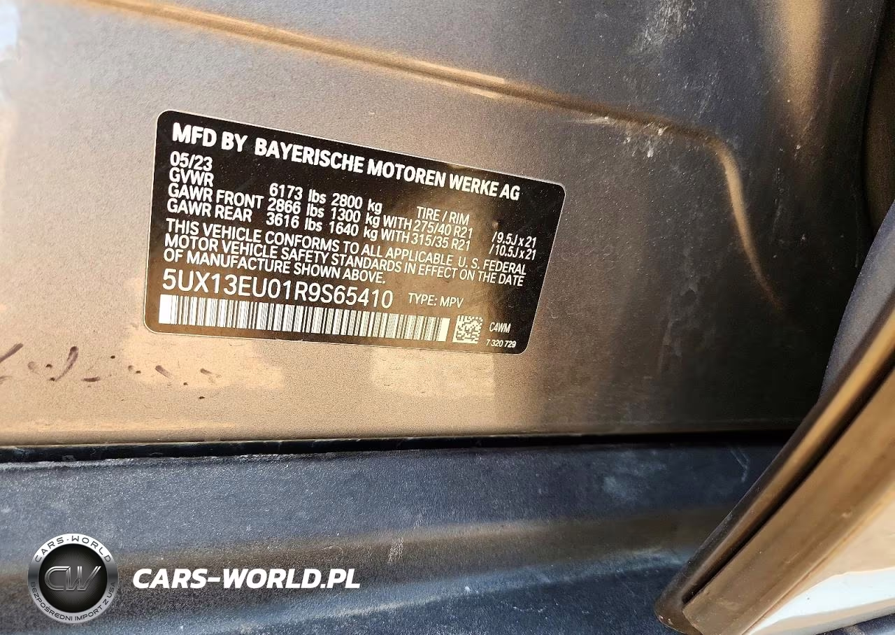 2024 BMW X5 Sdrive 40I VIN:5UX13EU01R9S65410 - 12