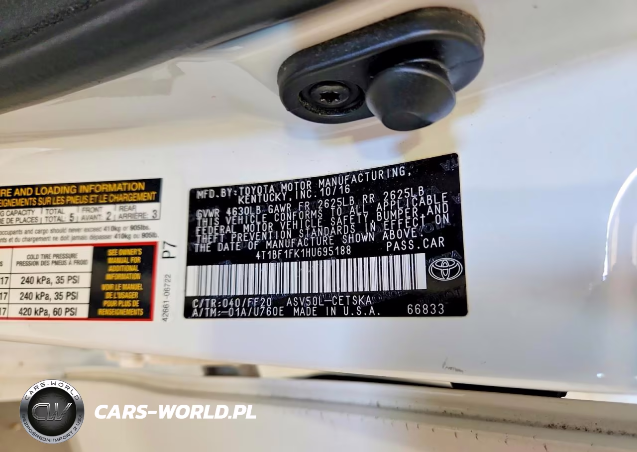 2017 Toyota Camry Se VIN:4T1BF1FK1HU695188 - 12