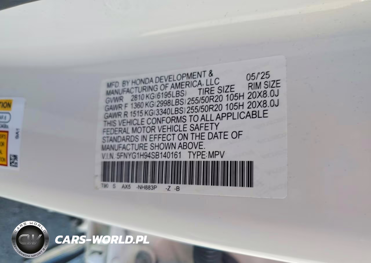 2025 Honda Pilot Black VIN:5FNYG1H94SB140161 - 13