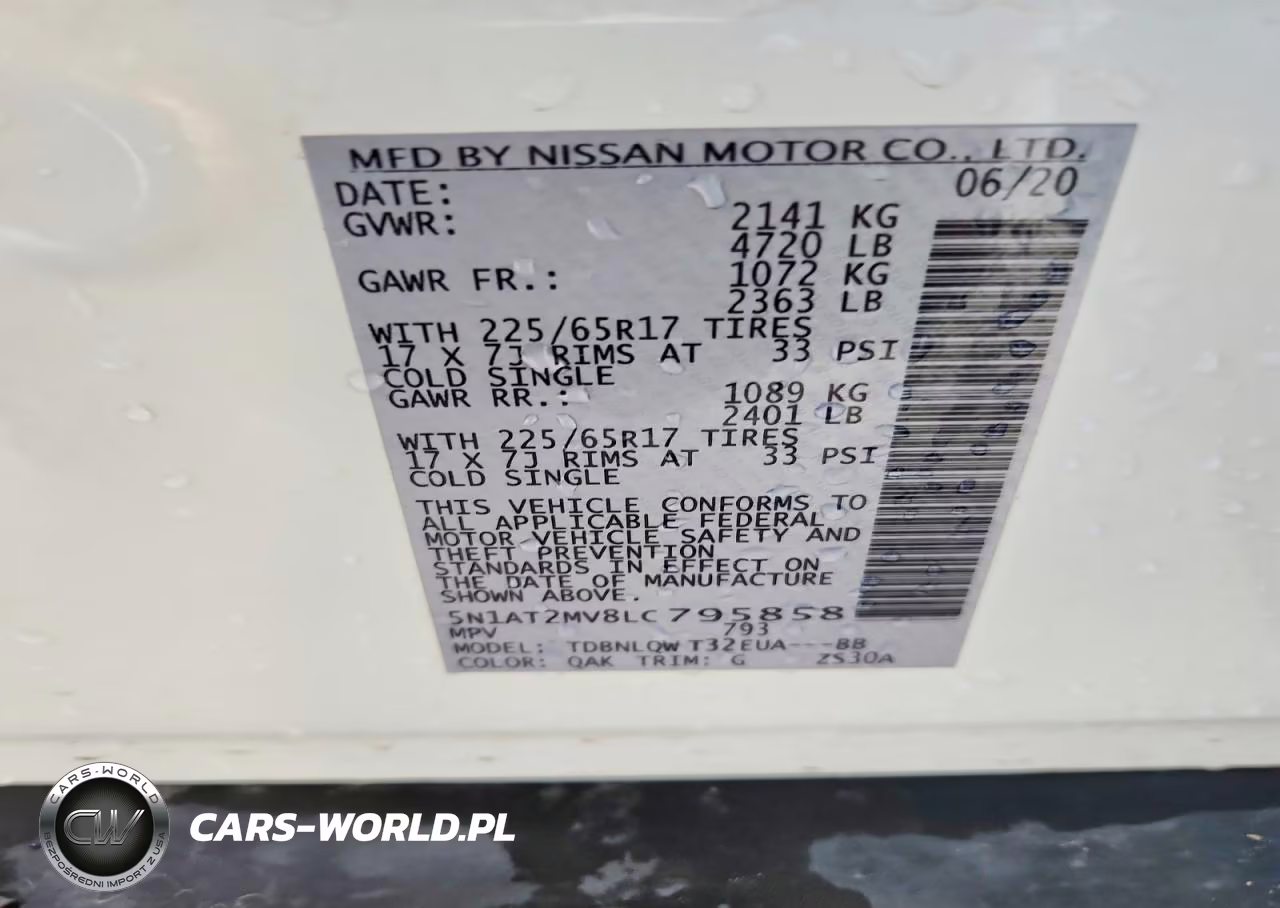 2020 Nissan Rogue Sv VIN:5N1AT2MV8LC795858 - 13