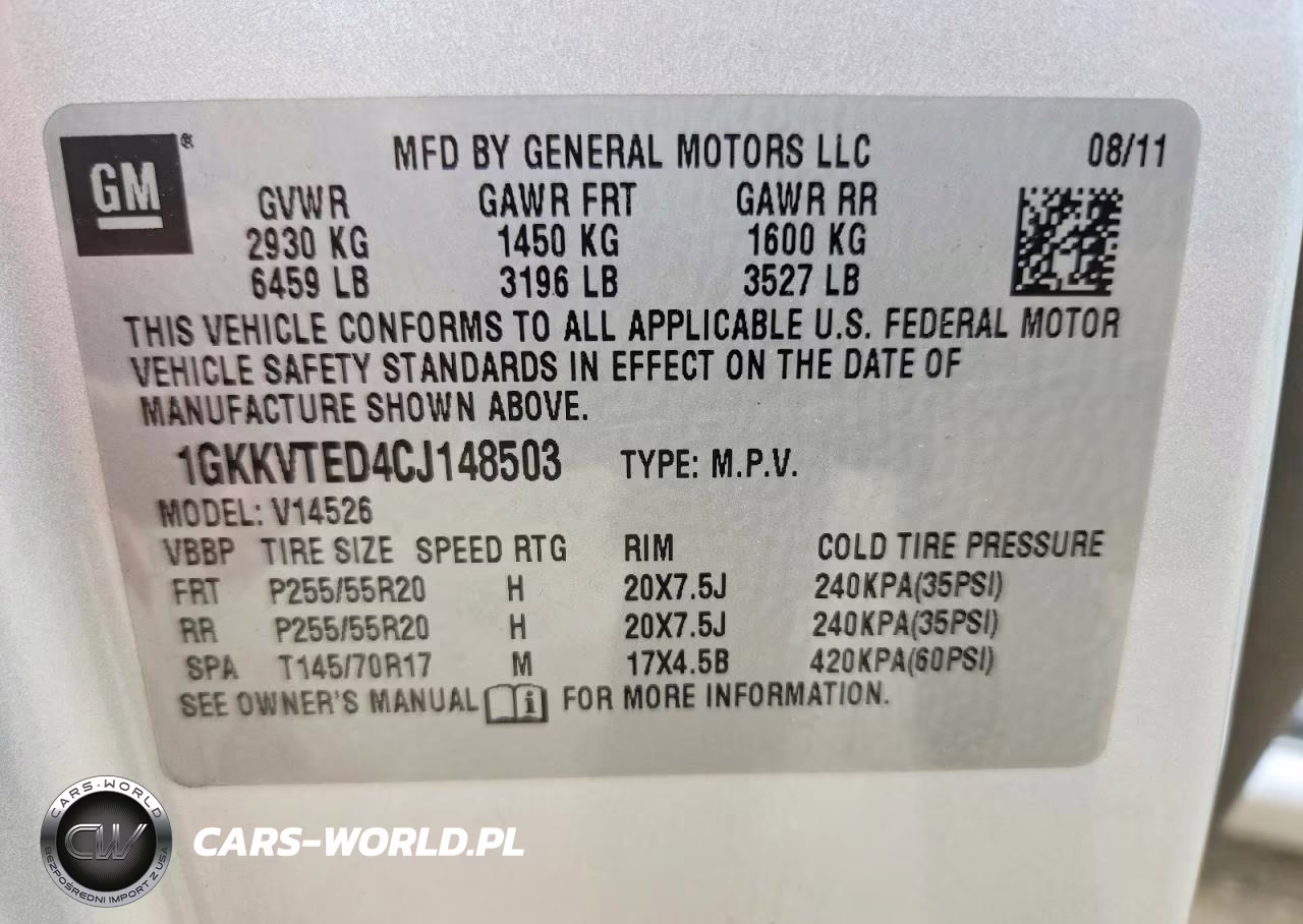 2012 GMC Acadia Denali VIN:1GKKVTED4CJ148503 - 13