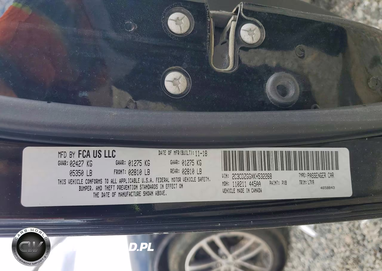 2019 Dodge Challenger Sxt VIN:2C3CDZGGXKH532268 - 12