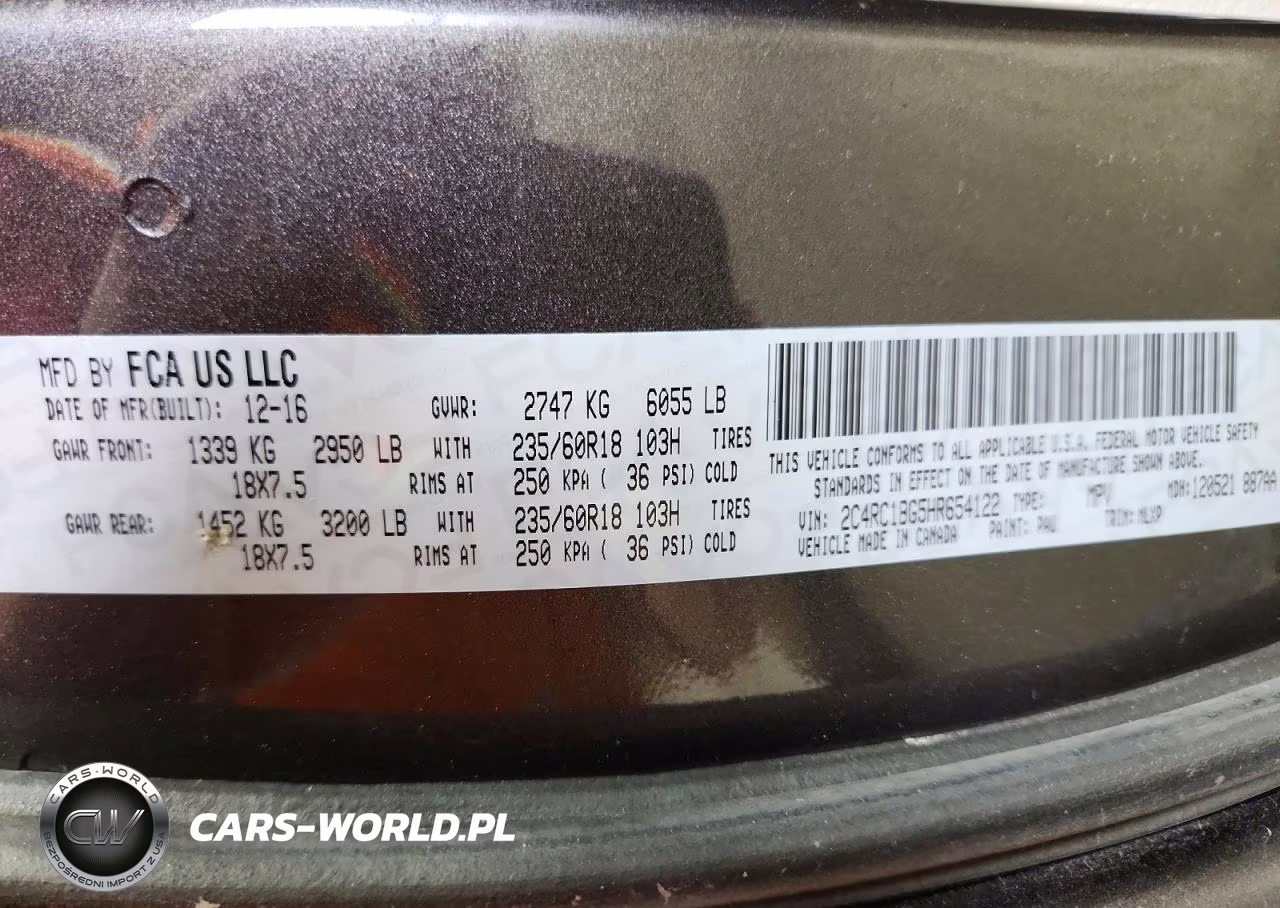 2017 Chrysler Pacifica Touring L VIN:2C4RC1BG5HR654122 - 13