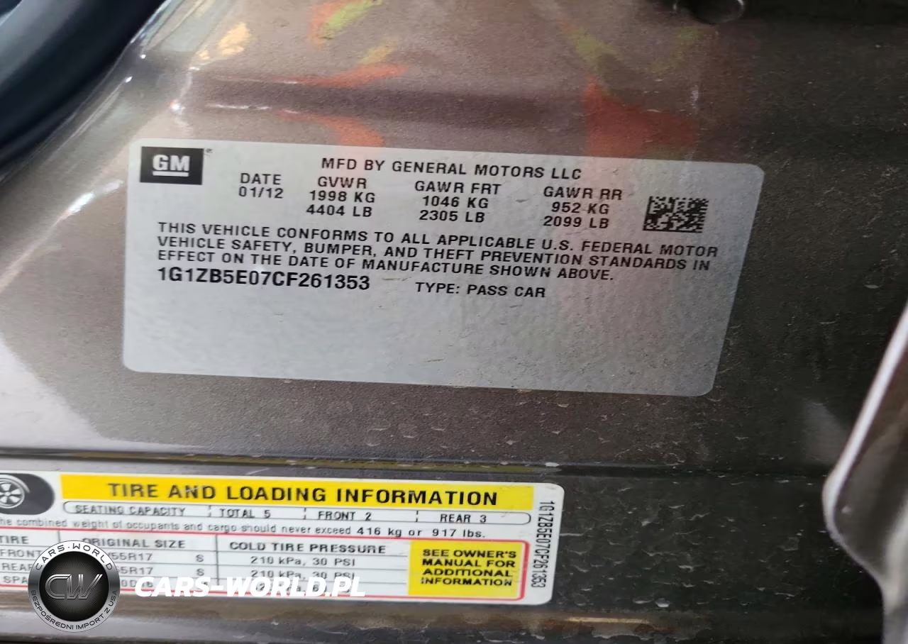 2012 Chevrolet Malibu Ls VIN:1G1ZB5E07CF261353 - 12