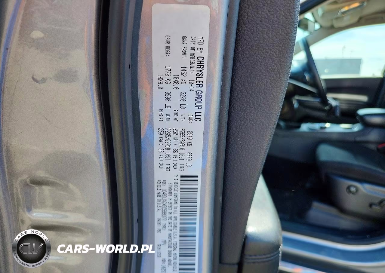2014 Dodge Durango Sxt VIN:1C4RDJAGXEC599377 - 13