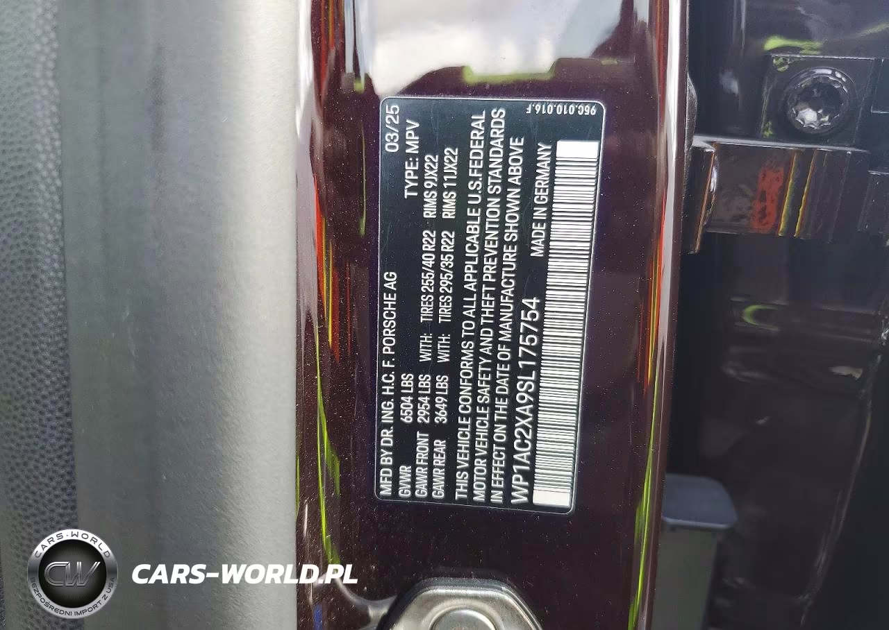 2025 Porsche Macan Turbo VIN:WP1AC2XA9SL175754 - 13