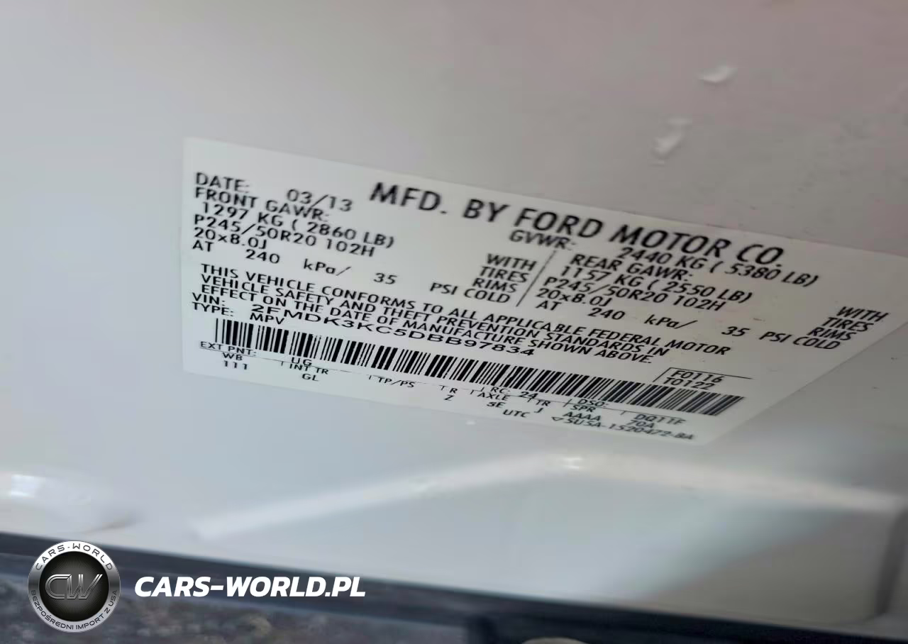 2013 Ford Edge Limited VIN:2FMDK3KC5DBB97834 - 13