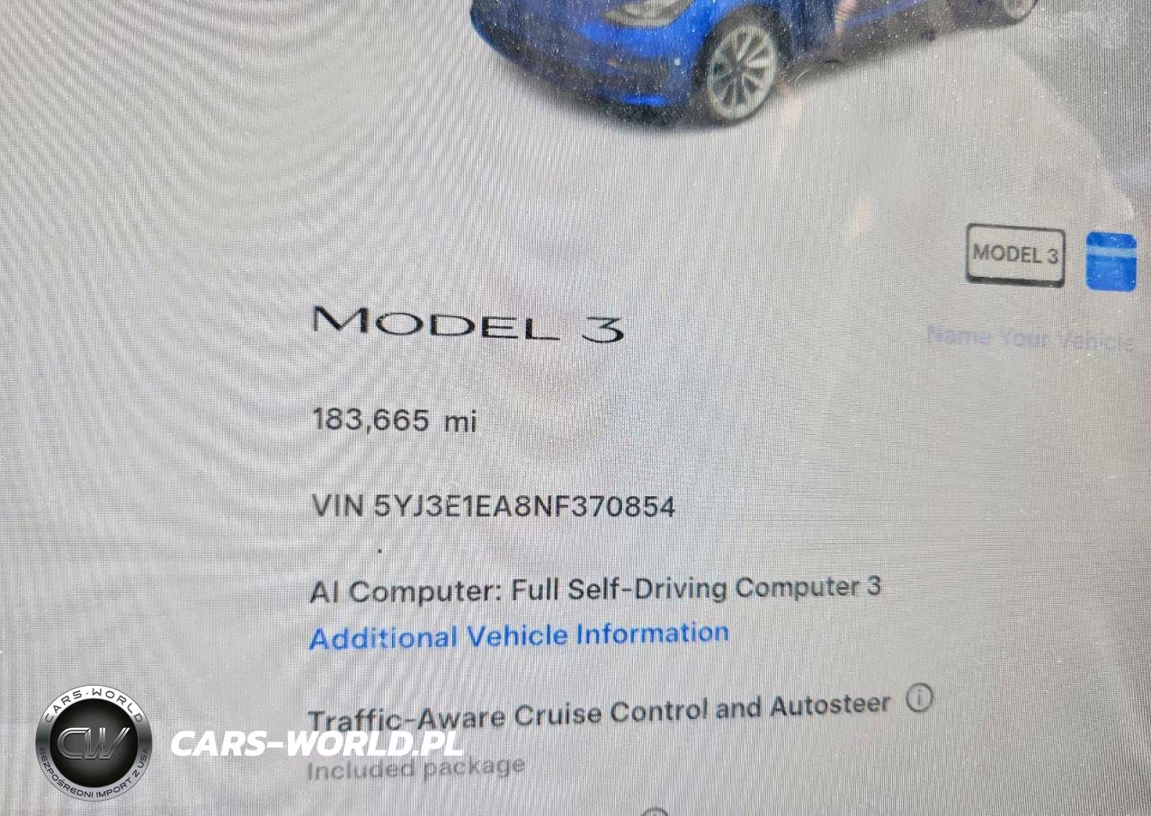 2022 Tesla Model 3 VIN:5YJ3E1EA8NF370854 - 9