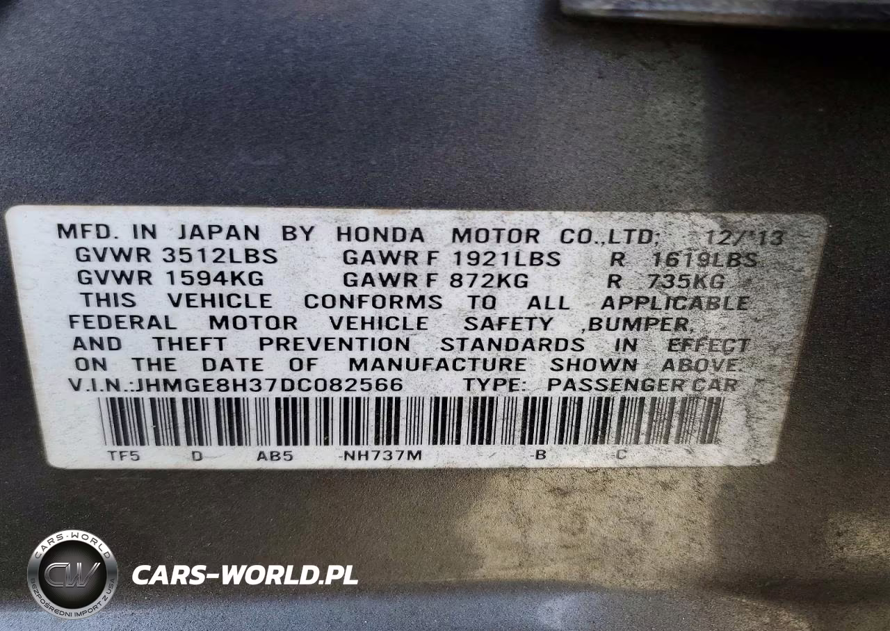 2013 Honda Fit VIN:JHMGE8H37DC082566 - 13