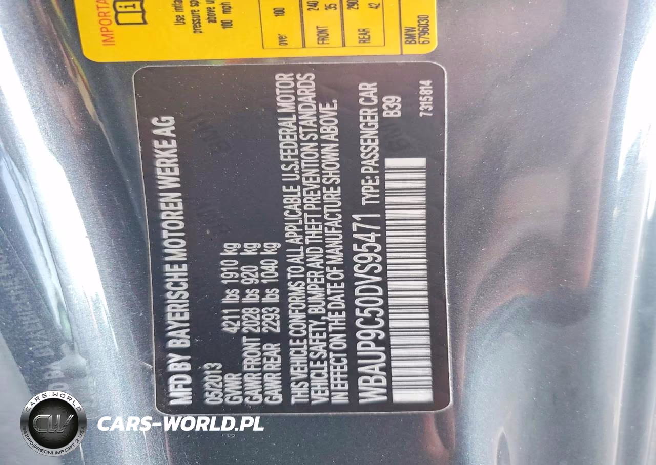 2013 BMW 128 I VIN:WBAUP9C50DVS95471 - 13