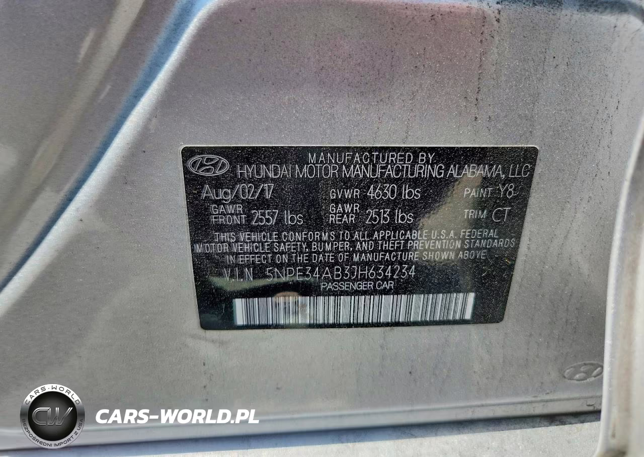 2018 Hyundai Sonata Limited 2.0T VIN:5NPE34AB3JH634234 - 12
