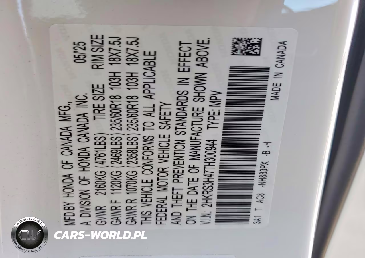 2026 Honda Cr-V Ex VIN:2HKRS3H47TH300944 - 12