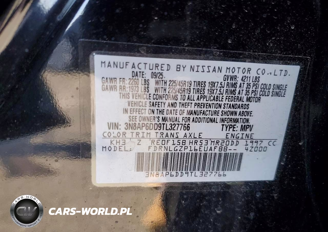 2026 Nissan Kicks Sr VIN:3N8AP6DD9TL327766 - 14