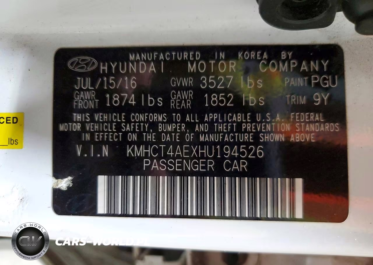 2017 Hyundai Accent Se VIN:KMHCT4AEXHU194526 - 12