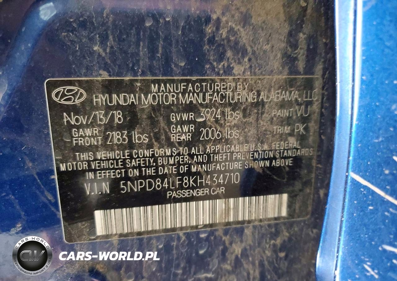 2019 Hyundai Elantra Sel VIN:5NPD84LF8KH434710 - 13