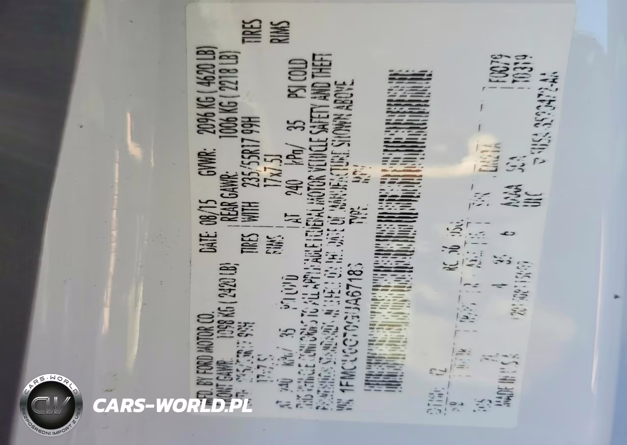2016 Ford Escape Se VIN:1FMCU0G70GUA67183 - 12