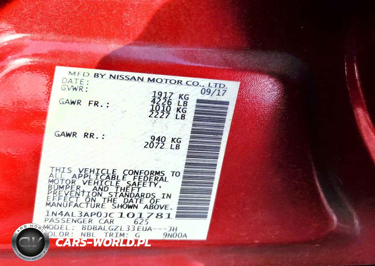 2018 Nissan Altima 2.5 S VIN:1N4AL3AP0JC101781 - 12