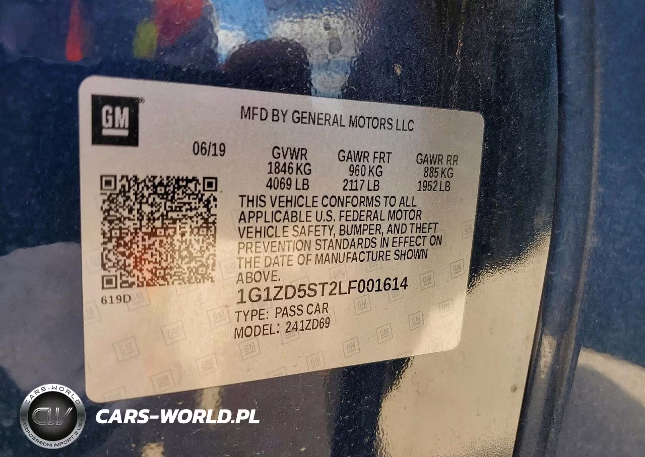 2020 Chevrolet Malibu Lt VIN:1G1ZD5ST2LF001614 - 12