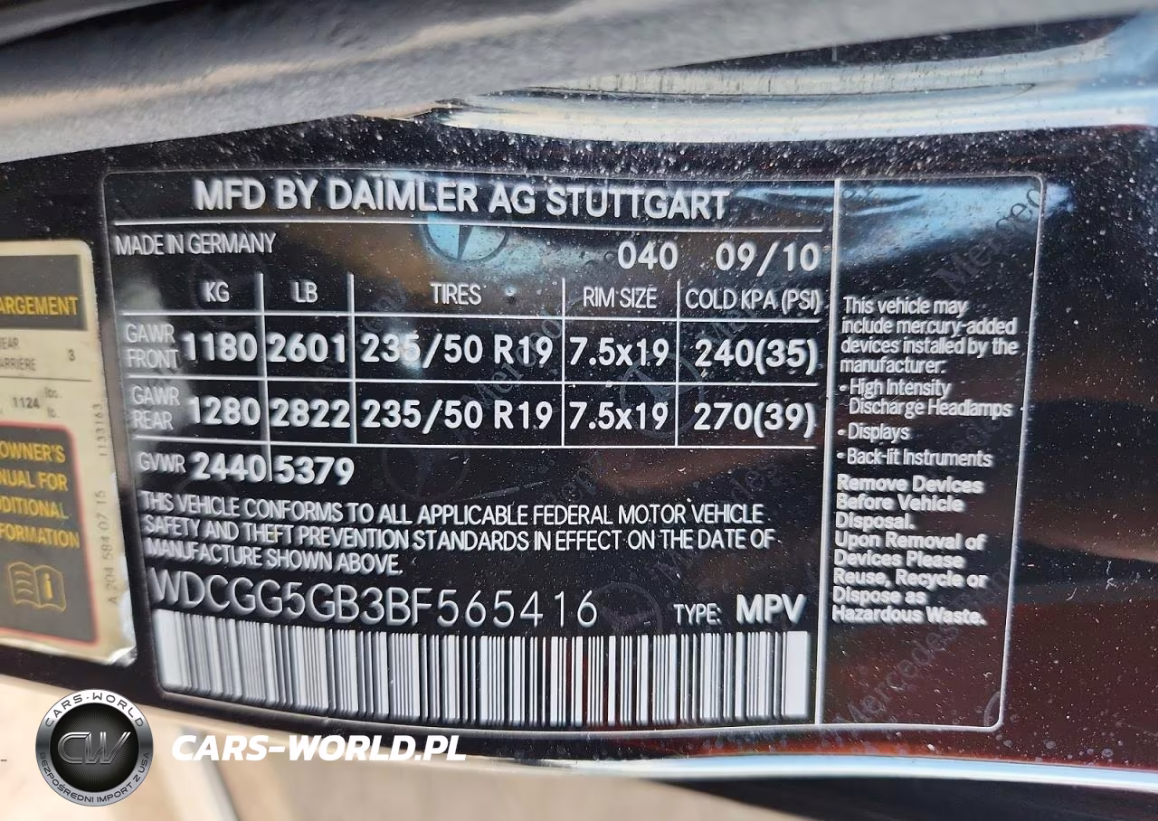 2011 Mercedes-Benz Glk 350 VIN:WDCGG5GB3BF565416 - 12