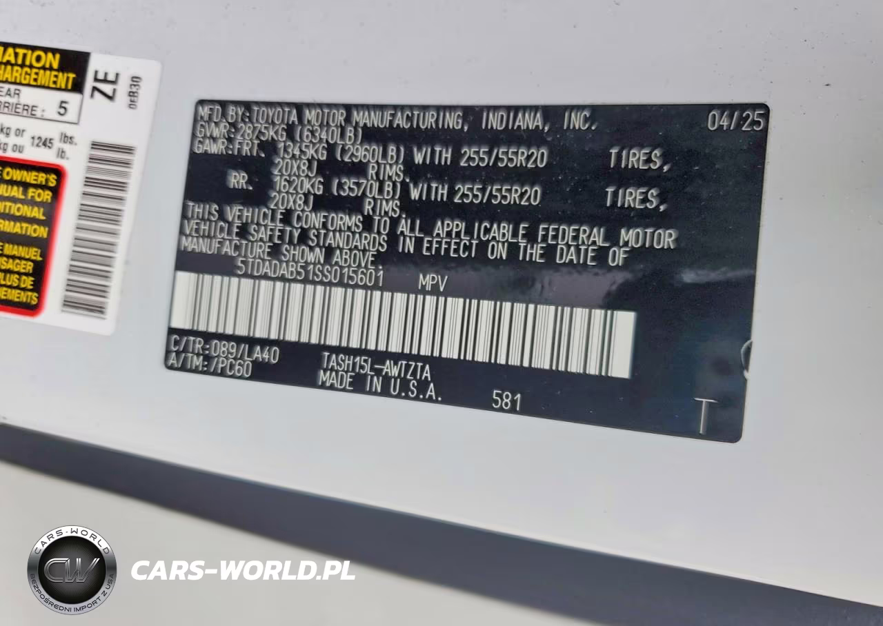 2025 Toyota Grand Highlander Hybrid Max Platinum VIN:5TDADAB51SS015601 - 13