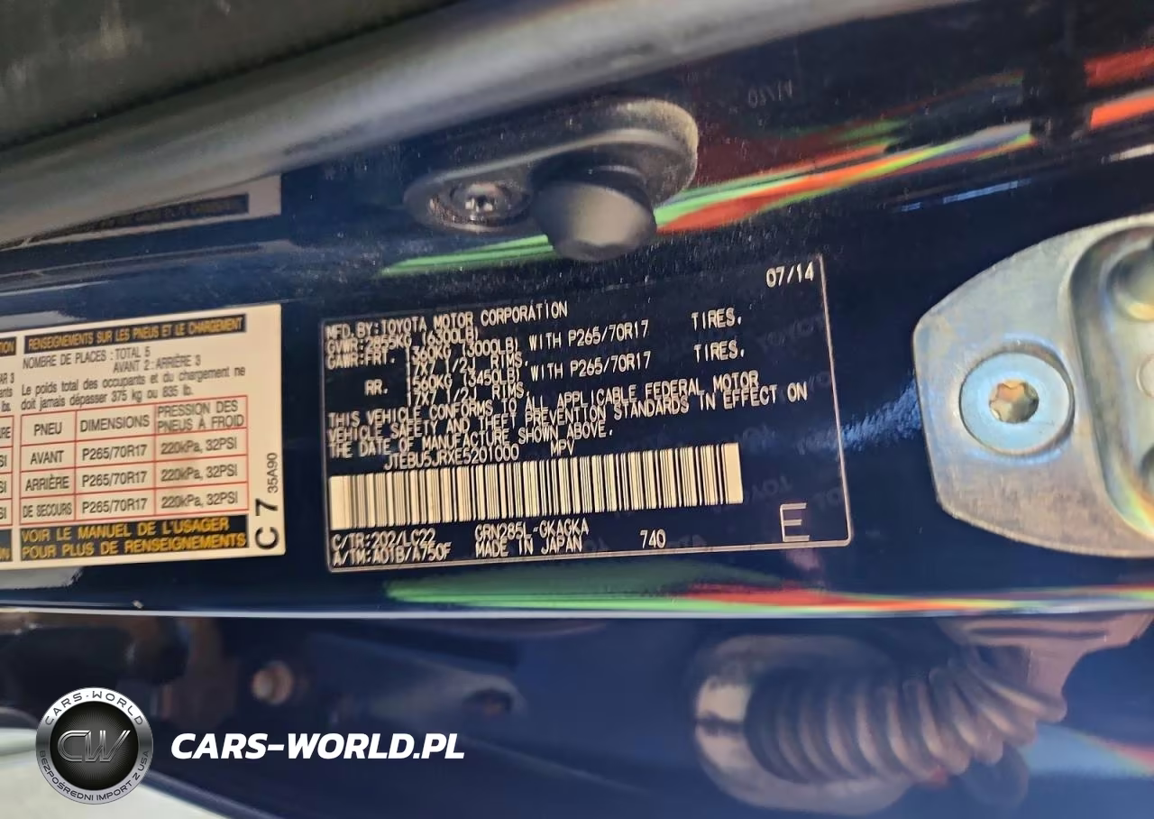 2014 Toyota 4Runner Trail Premium VIN:JTEBU5JRXE5201000 - 13