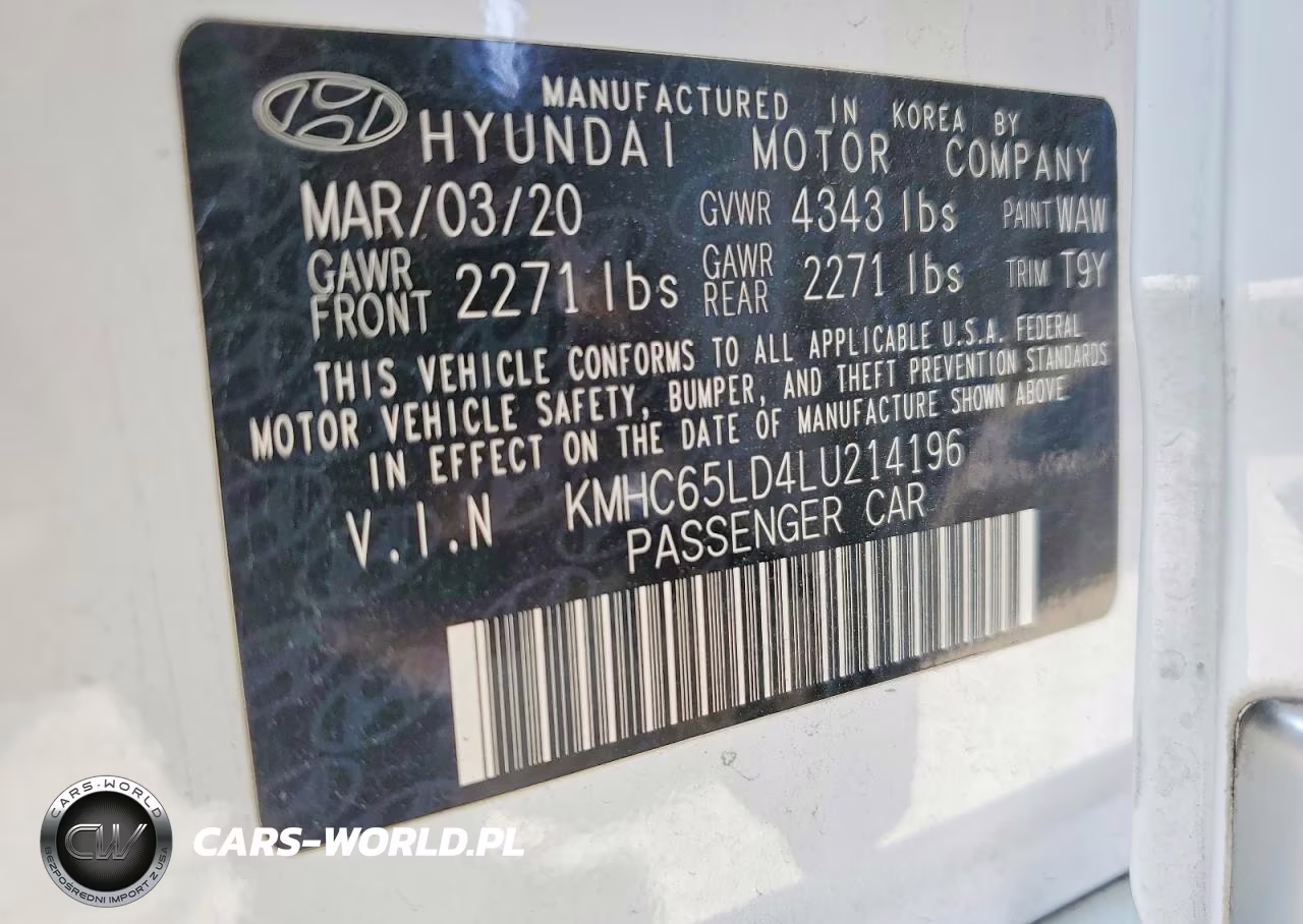 2020 Hyundai Ioniq Se VIN:KMHC65LD4LU214196 - 12