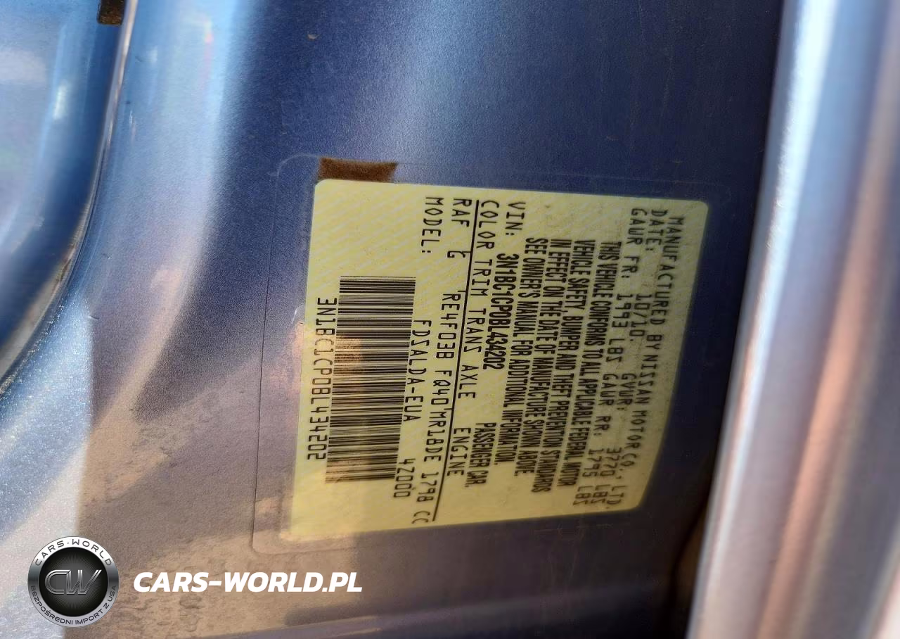 2011 Nissan Versa 1.8 S VIN:3N1BC1CP0BL434202 - 12