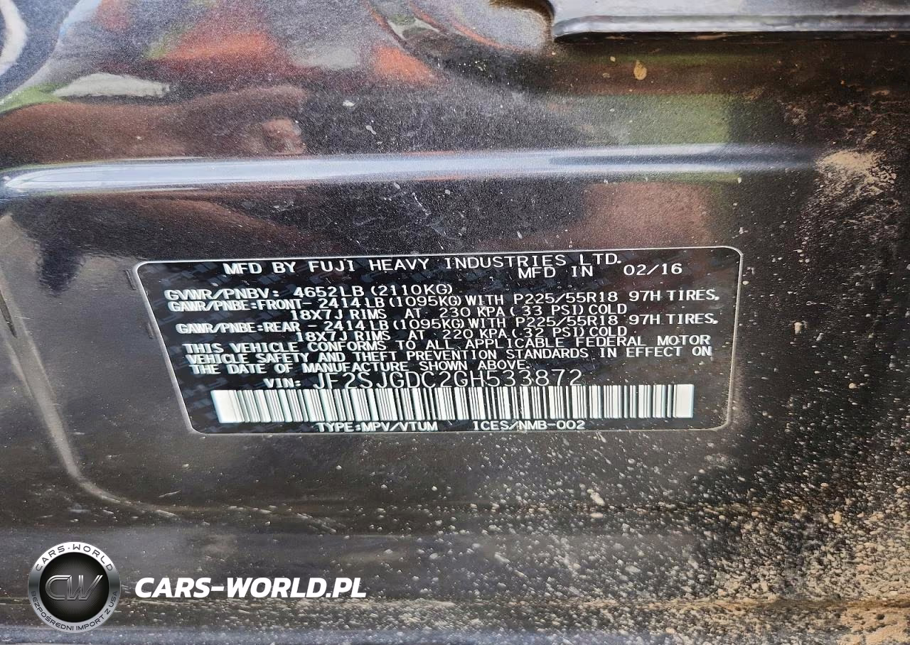 2016 Subaru Forester 2.0Xt Premium VIN:JF2SJGDC2GH533872 - 13