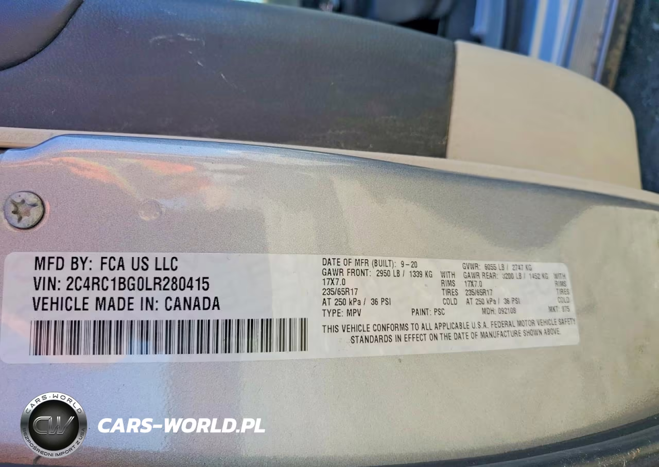 2020 Chrysler Pacifica Touring L VIN:2C4RC1BG0LR280415 - 13