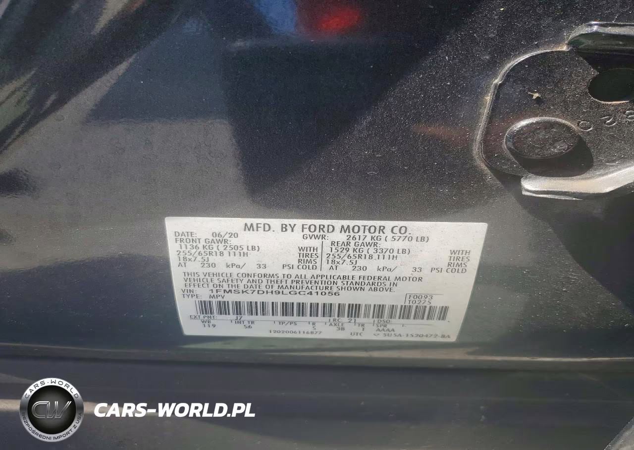 2020 Ford Explorer Xlt VIN:1FMSK7DH9LGC41056 - 13