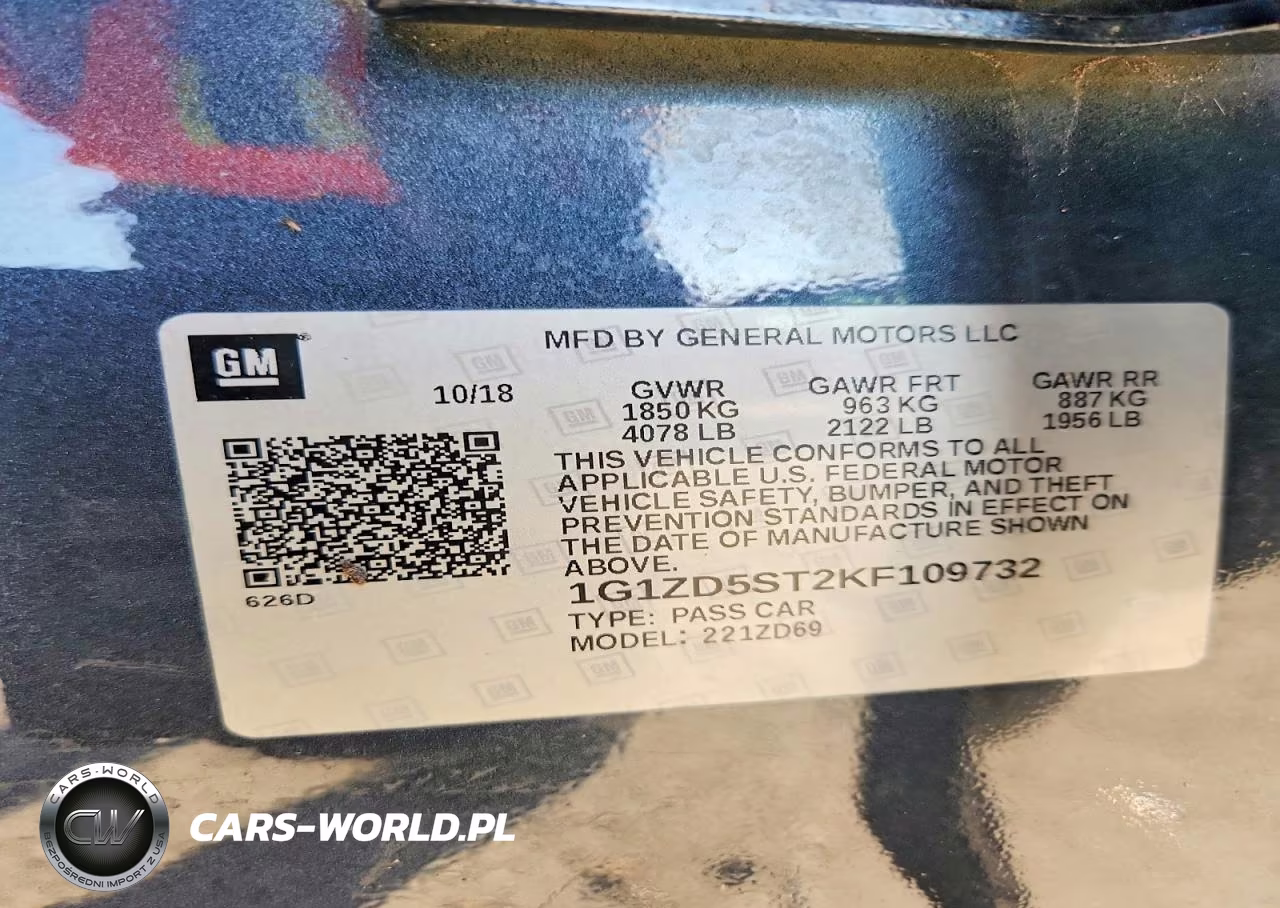 2019 Chevrolet Malibu Lt VIN:1G1ZD5ST2KF109732 - 12