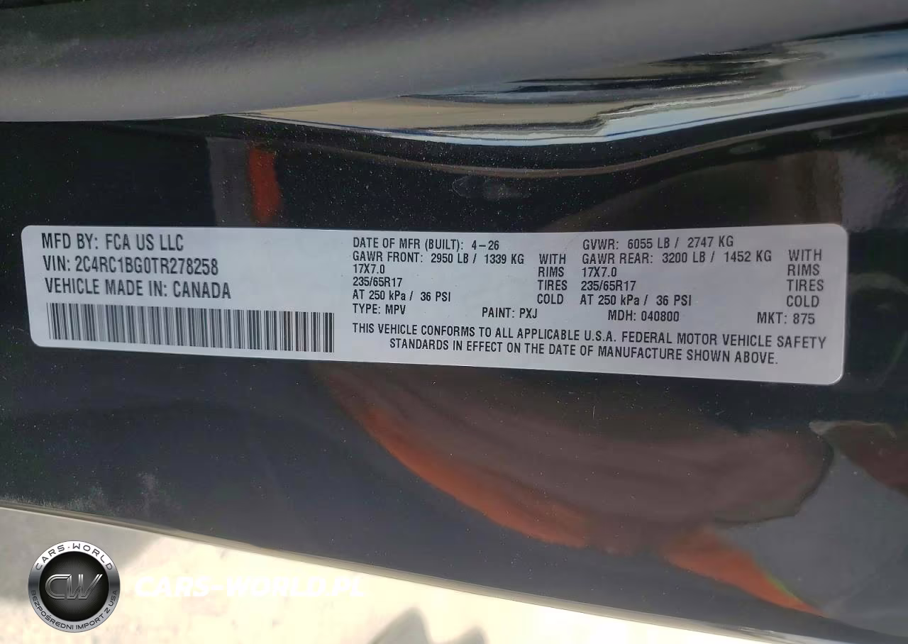 2026 Chrysler Pacifica Select VIN:2C4RC1BG0TR278258 - 14