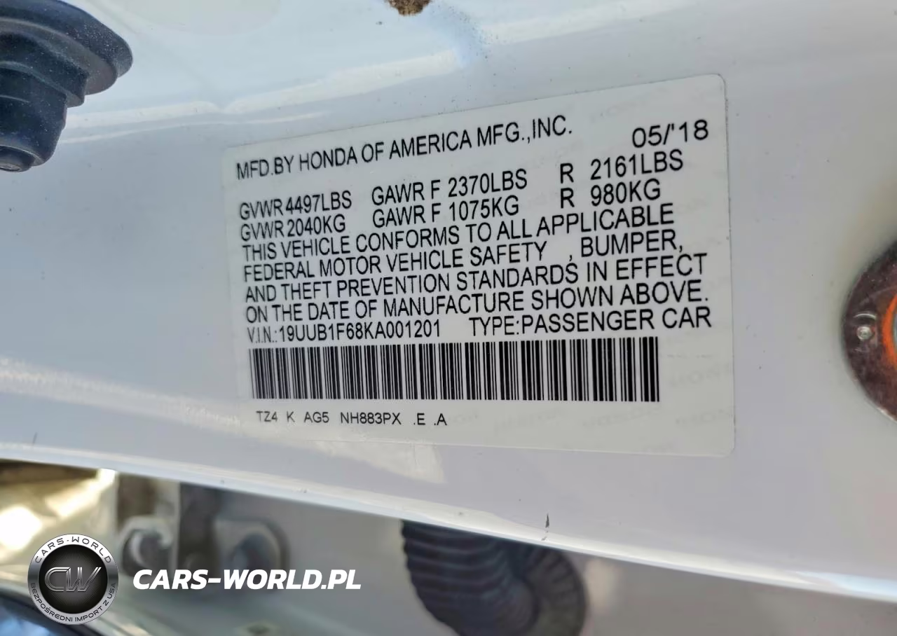 2019 Acura Tlx Technology VIN:19UUB1F68KA001201 - 12