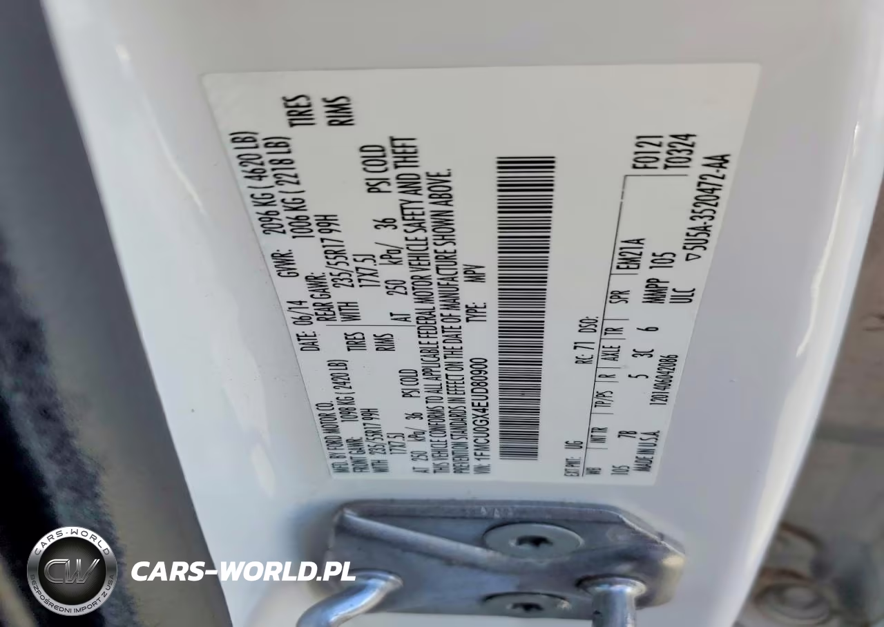 2014 Ford Escape Se VIN:1FMCU0GX4EUD80900 - 13