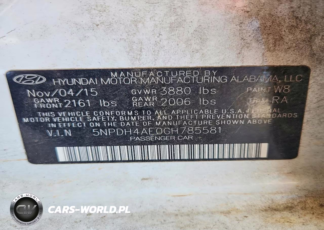 2016 Hyundai Elantra Se VIN:5NPDH4AE0GH785581 - 12